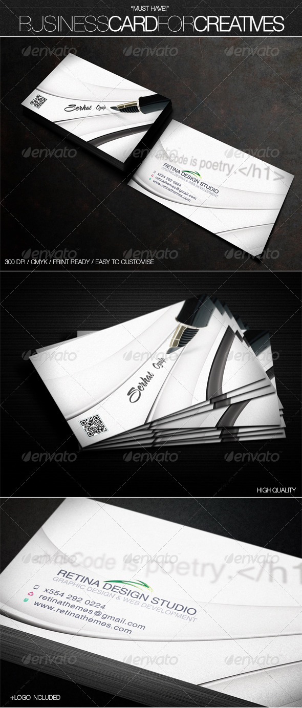 Business Card for "Creatives" - Creative Business Cards