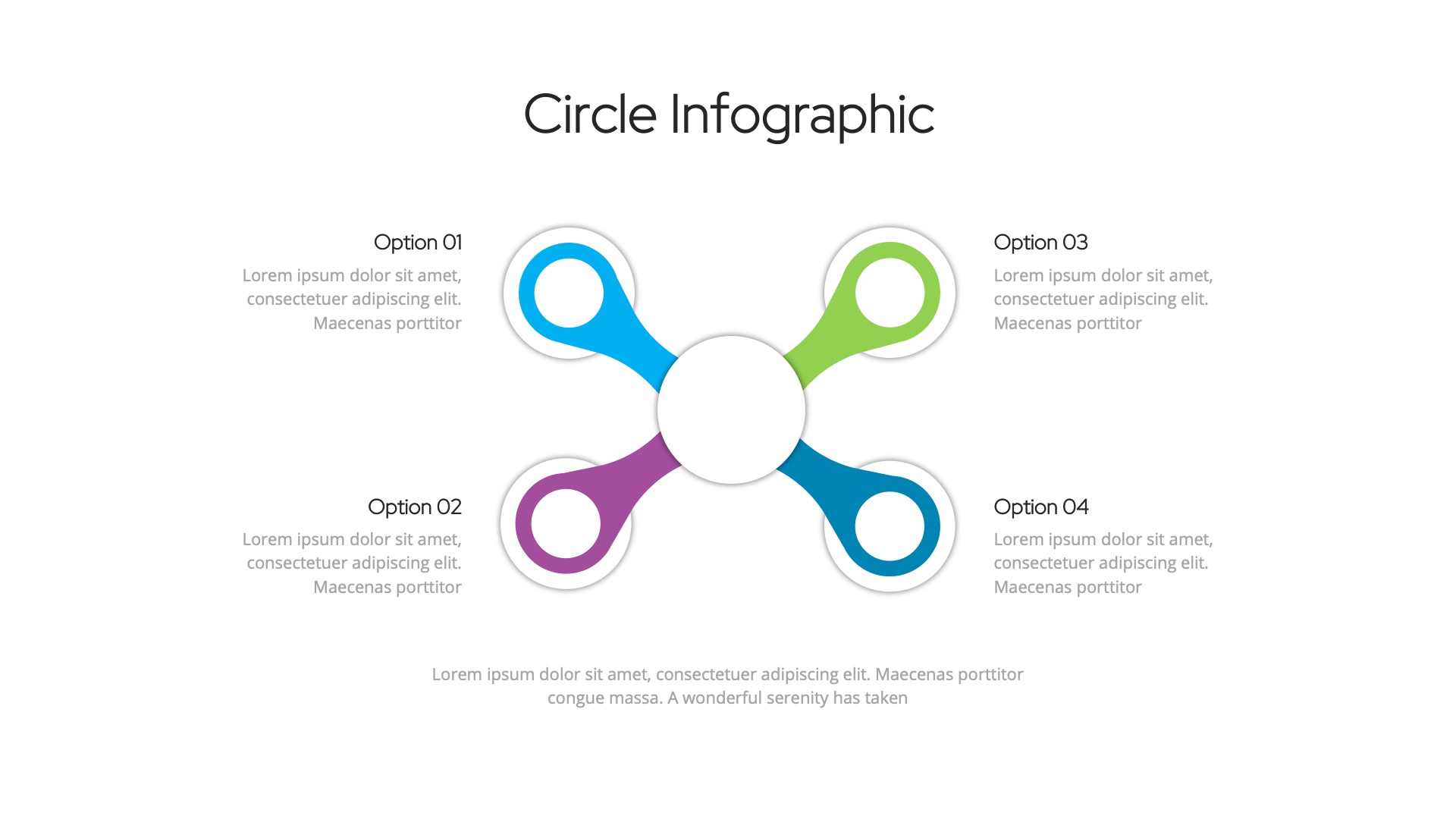 Circle Infographic Presentation Google Slides, Presentation Templates