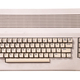 vintage cream colored home computer keyboard isolated on white - PhotoDune Item for Sale