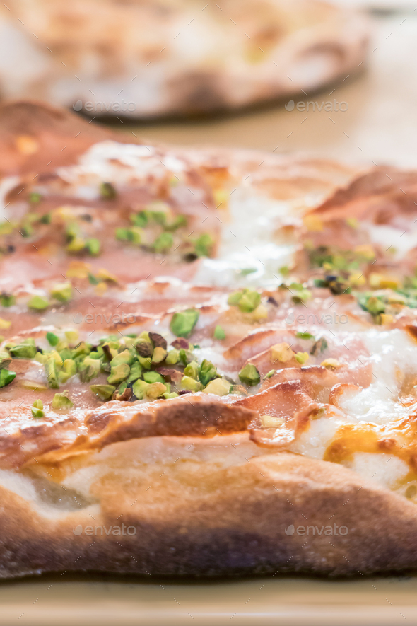 Italian pizza close-up - Stock Photo - Images