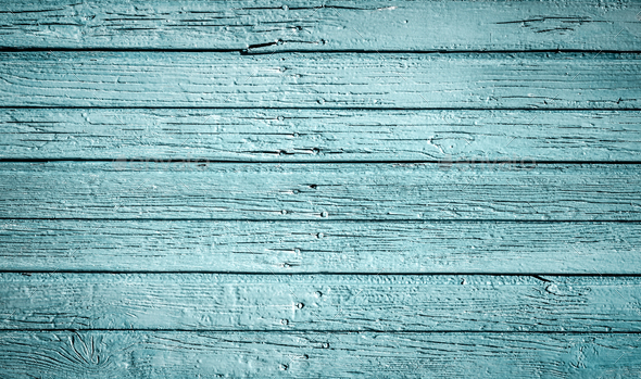 Blue wooden vintage background - Stock Photo - Images