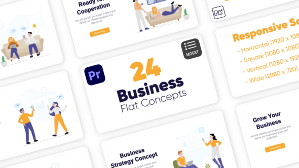 Business Flat Concepts For Premiere Pro