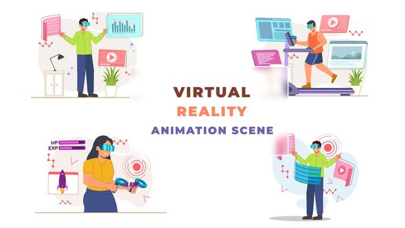 Virtual Reality Animation Scene