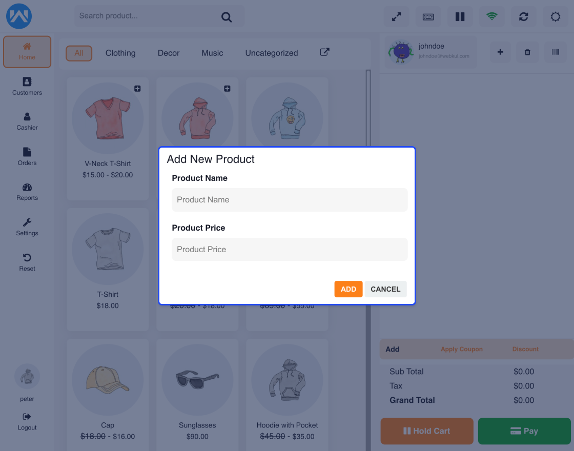Point of Sale System for (POS Plugin) by webkul CodeCanyon