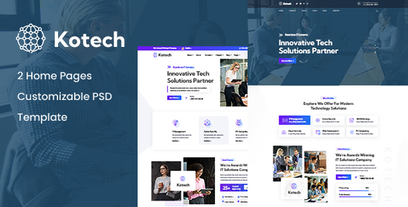 Kotech - Technology & IT Solutions PSD Template