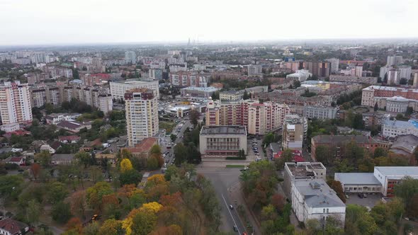 Cherkasy City in Ukraine in Autumn