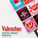 Valentine Social Media Banners Bundle