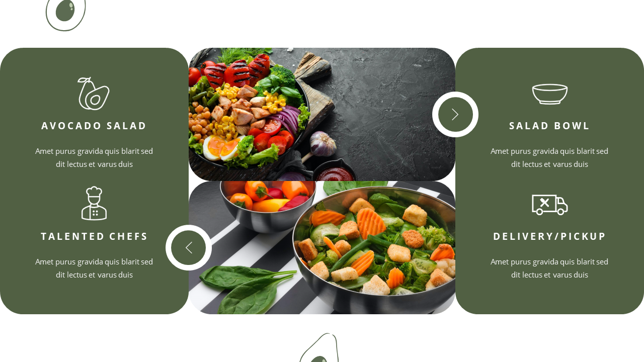 Le Salad - Healthy Food Google Slides Template, Presentation Templates