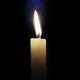 Candle is burning on a dark background - PhotoDune Item for Sale