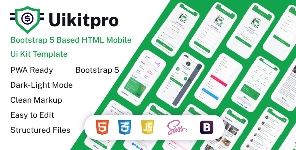UikitPro - Multipurpose e-Wallet Banking HTML Mobile Template With RTL