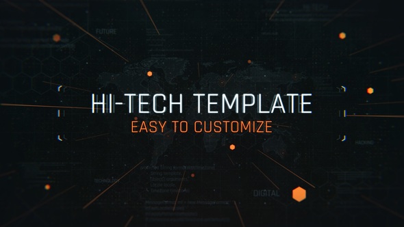 Tech Glitch Trailer Titles Titles template preview
