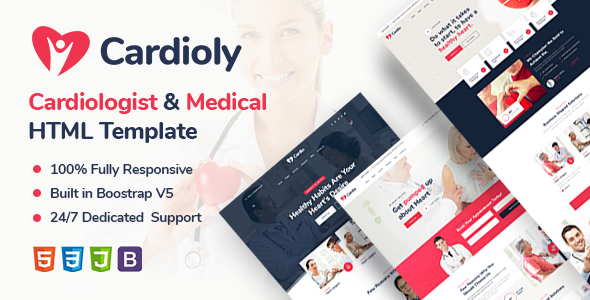 Cardioly | Cardiologist and Medical HTML Template