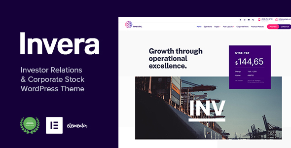 Invera – Investor Relations & Corporate Information WP Theme