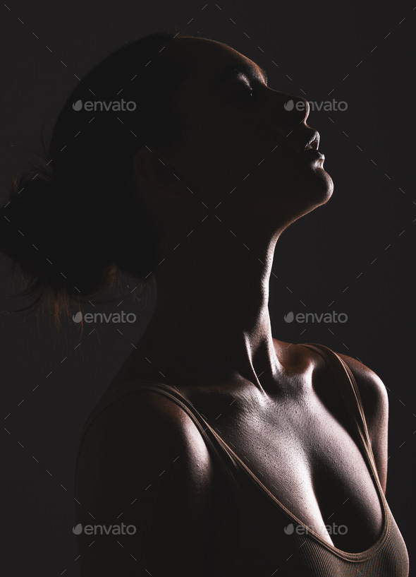 Woman Beauty Silhouette Face And Dark Sexy With Cosmetics And Seductive Fantasy With 1473