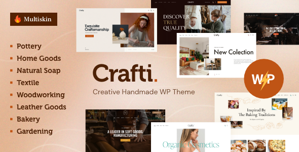 Crafti - Creative Handmade WordPress Theme