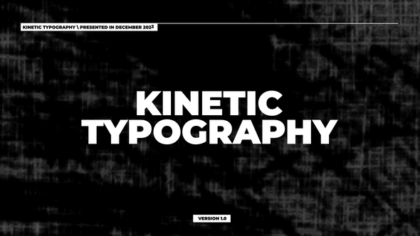 Kinetic Typography | After Effects