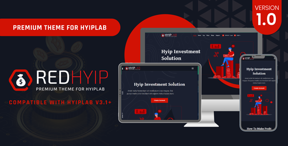 RedHyip  Premium Theme For HYIPLAB