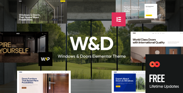 W&D  Windows & Doors Company WordPress Theme