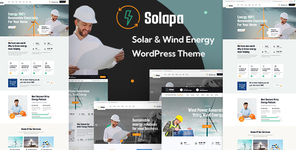 Solapa  Solar and Wind Energy WordPress Theme