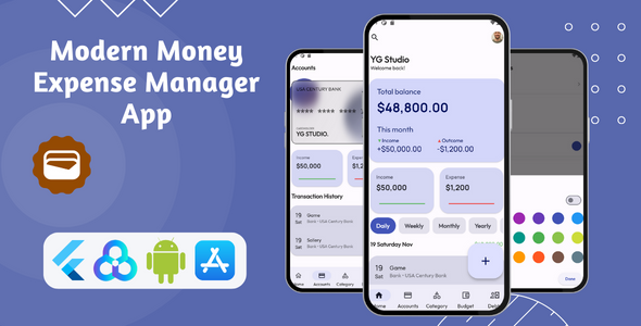 Takshal - Modern Money Manager App | Flutter & Hive | Android & iOS