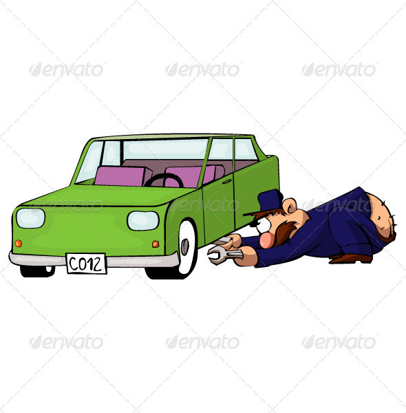 Auto Mechanic - Characters Vectors