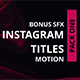 Instagram Titles Pack - VideoHive Item for Sale