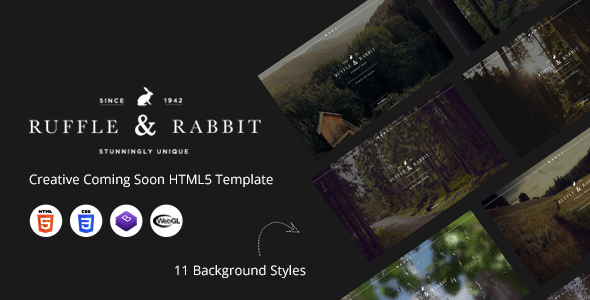 Rabbit - Creative Coming Soon HTML5 Template