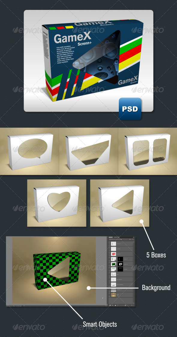 5 Product Packaging Mock-Ups - Miscellaneous Packaging