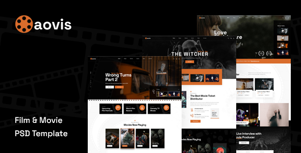 Aovis - Film & Movie PSD Template