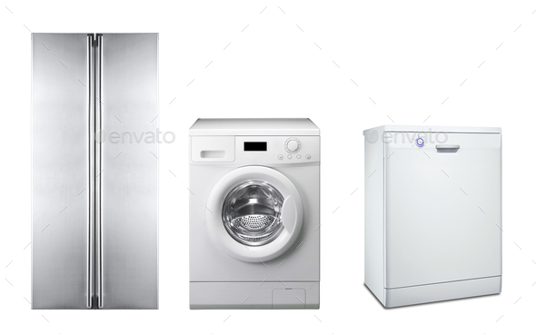 refrigerator, washing machine and dishwasher