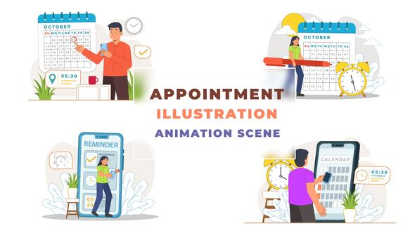 Appointment Illustration Animation Scene
