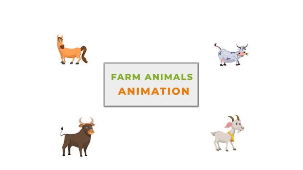 Farm Animal Animation Scene