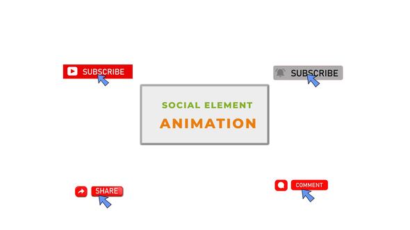 Social Media Element Scene YouTube Subscribe Button Template