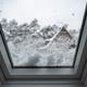Window on roof covered by snow - PhotoDune Item for Sale