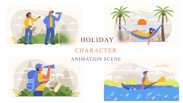 Holiday Activity Animation Scene