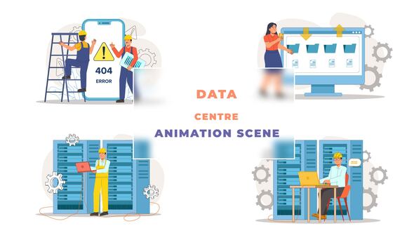 Data Centre Animation Scene