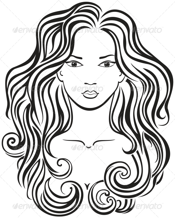 Beautiful girl's face - People Characters
