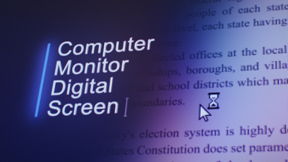 Computer Monitor Digital Screen