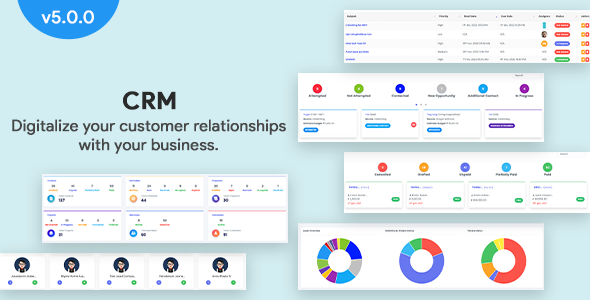 CRM - Laravel CRM with Project Management, Tasks, Leads, Invoices, Estimates and Goals