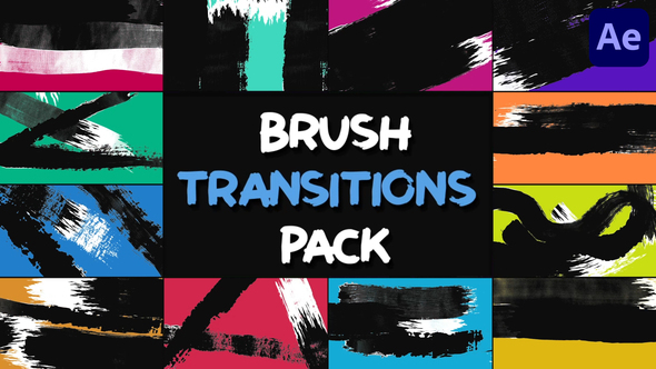 Brush Transition Pack for After Effects