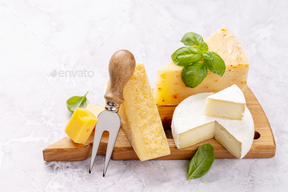 Various cheese on board - Stock Photo - Images