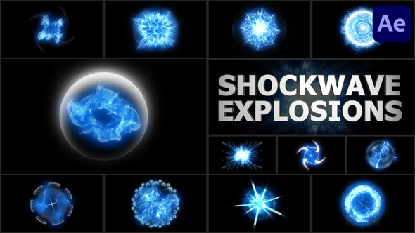 Energy Shockwave Explosions for After Effects