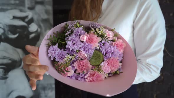 a bouquet of fresh flowers for a loved one