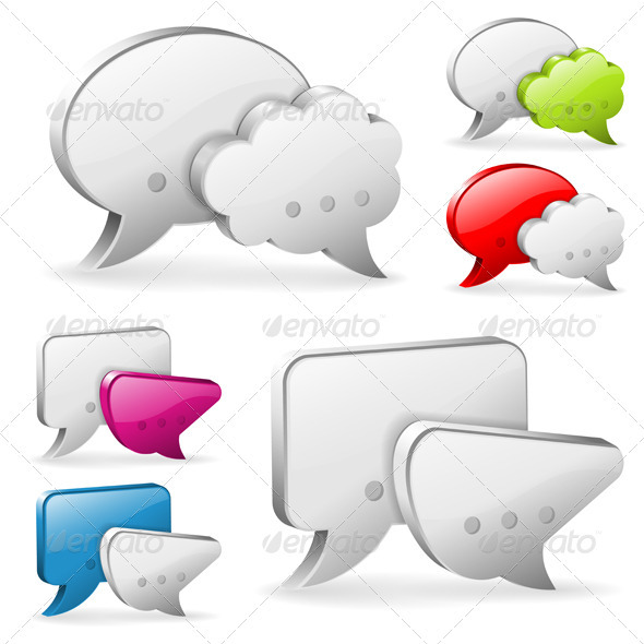 Speech Bubbles - Web Elements Vectors