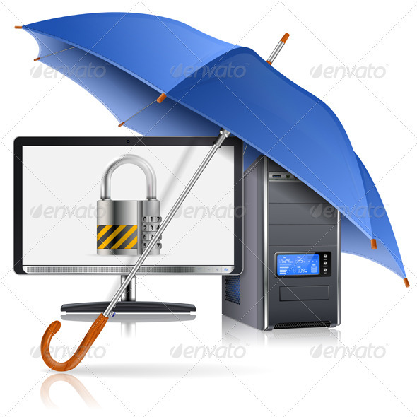 Safe Computer Concept - Computers Technology