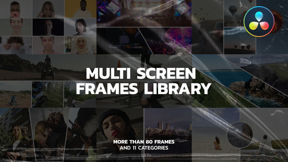 Multi Screen Frames Pack for DaVinci Resolve