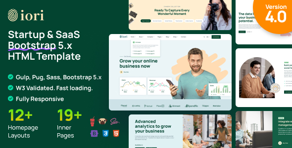 iori - Multipurpose Startup & SaaS Bootstrap 5 Template