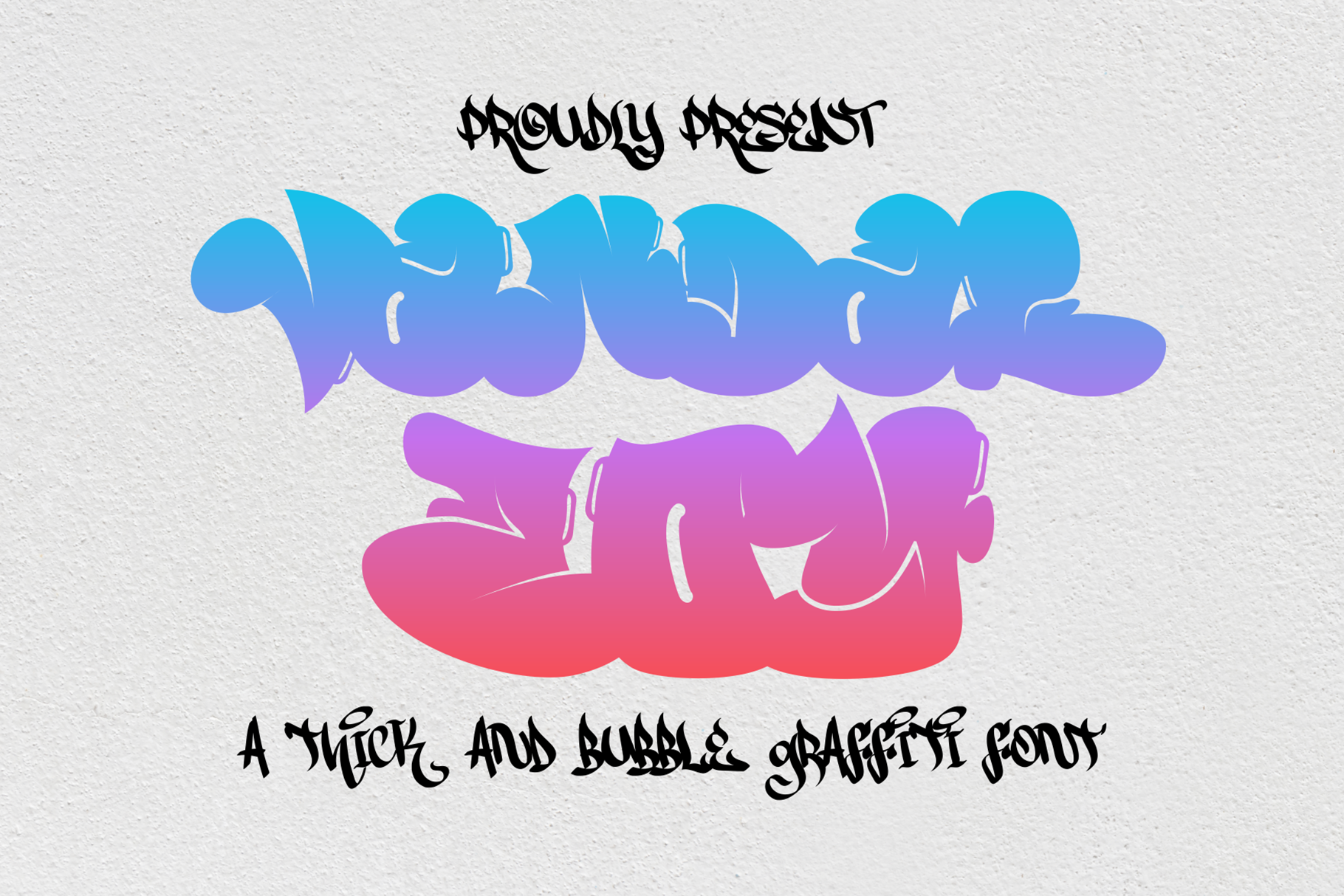 Vandal Zoy - Bubble Graffiti Font by sipanji | GraphicRiver
