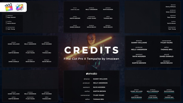 Credits for Final Cut Pro X