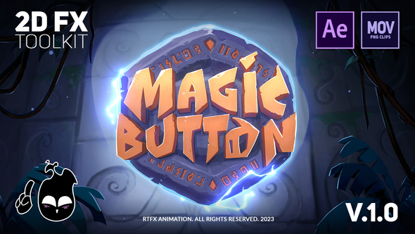 Magic Button - 2D FX animation toolkit [After Effects + Pre-rendered clips]